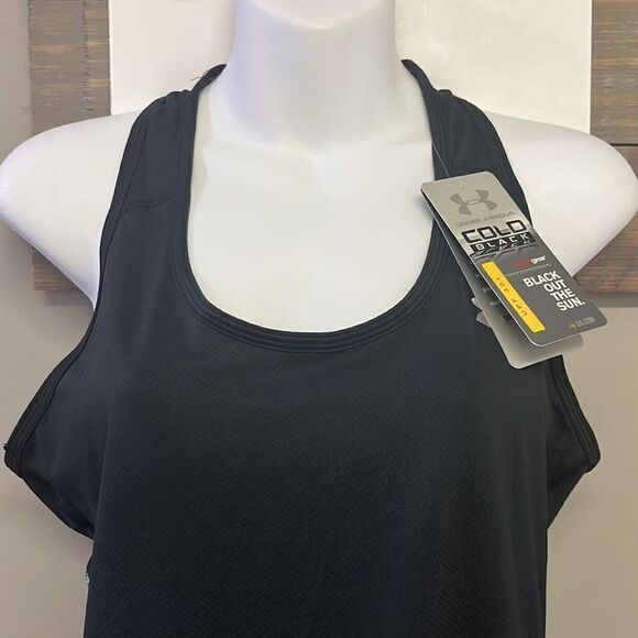 Under Armour Women’s ColdBlack Semi-Fitted HeatGear UPF 30 Tank Top- Medium - Picture 6 of 16